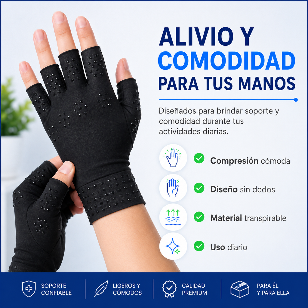 🧤MAGNET-FLEX™ | GUANTES DE COMPRESIÓN TERAPÉUTICOS