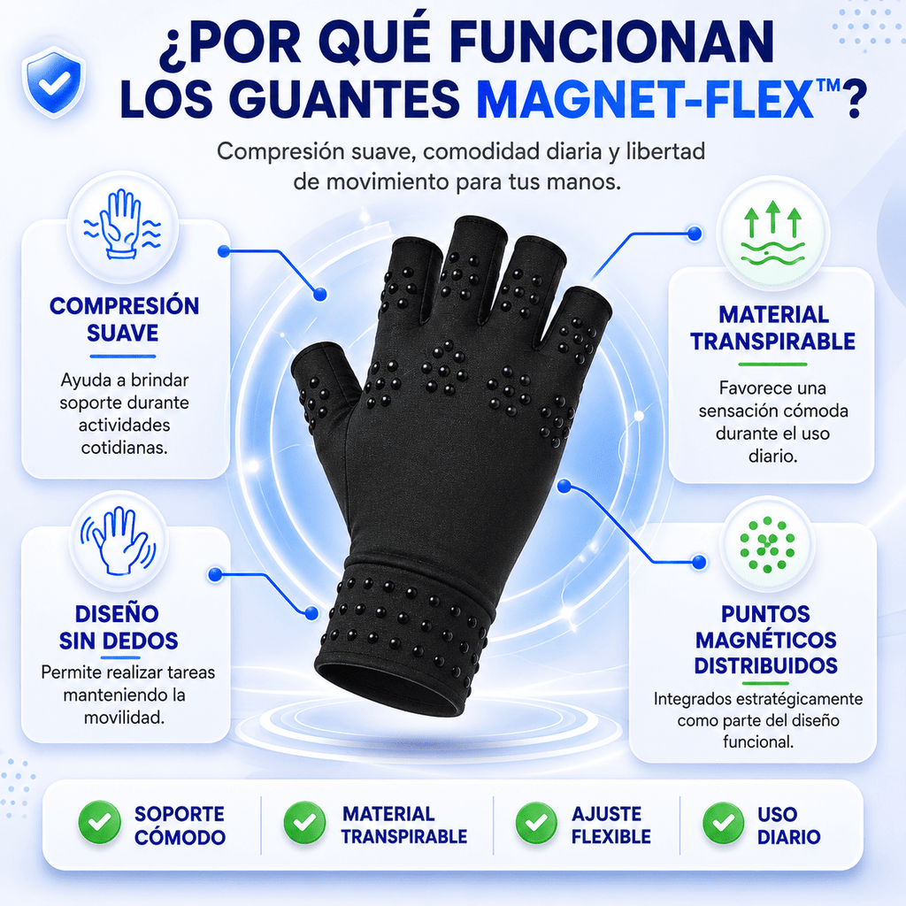 🧤MAGNET-FLEX™ | GUANTES DE COMPRESIÓN TERAPÉUTICOS