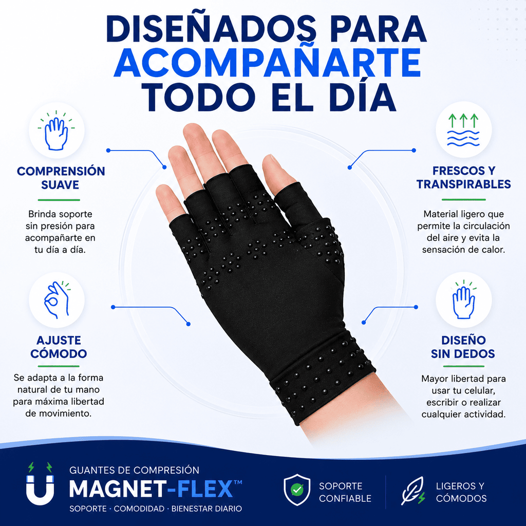 🧤MAGNET-FLEX™ | GUANTES DE COMPRESIÓN TERAPÉUTICOS