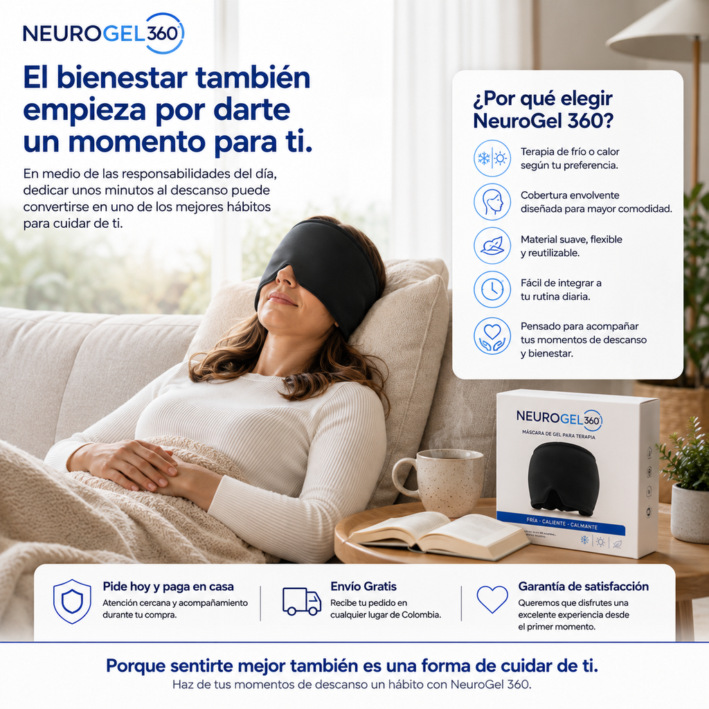 NeuroGel 360™  Máscara Terapéutica de Frío y Calor
