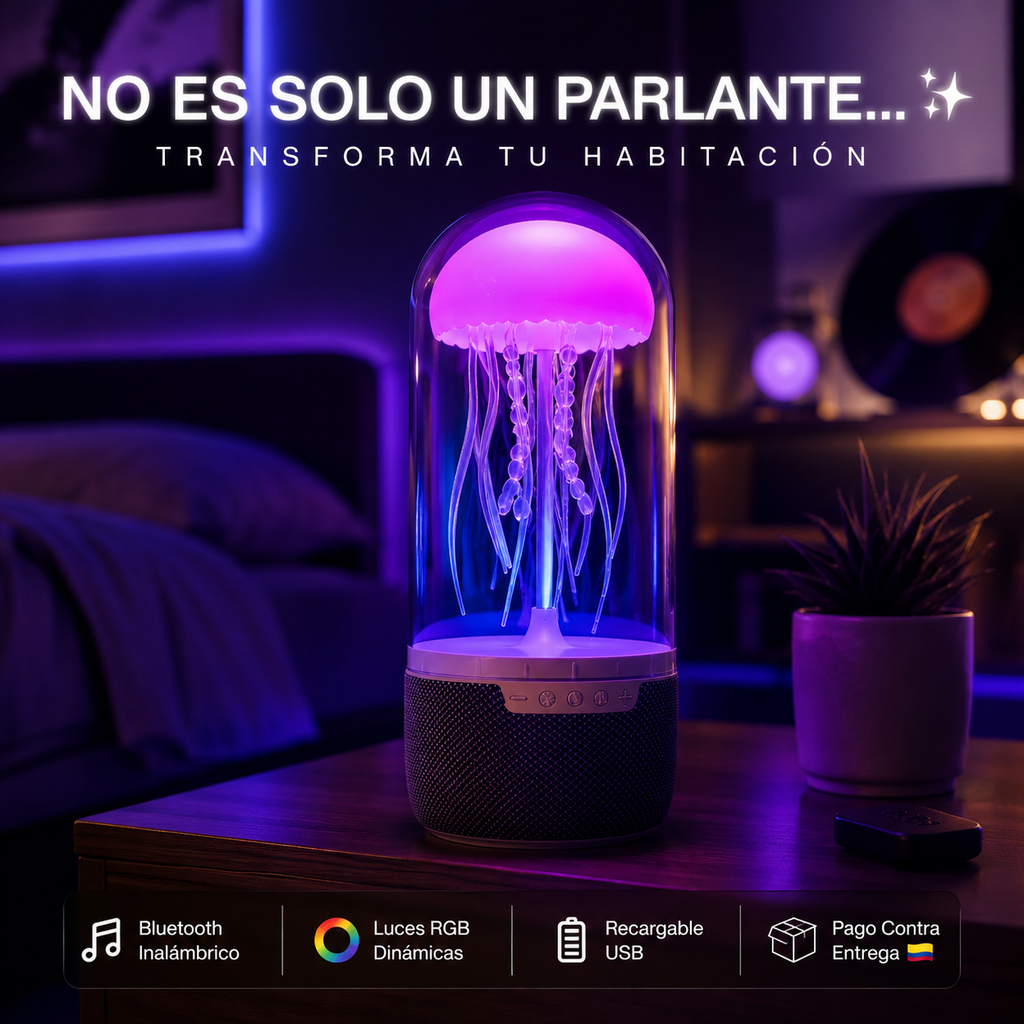 MedusaGlow™ | Parlante Lámpara RGB
